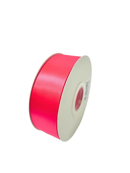 1.5 Inch Polyester Single Satin Ribbon (50 Yards) - Shocling Pink -- 9 Per Case