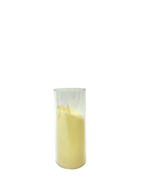 5 Inch Bevel Smooth Candle Light w/ Plastic Holder 2W x 5H -- 240 Per Case