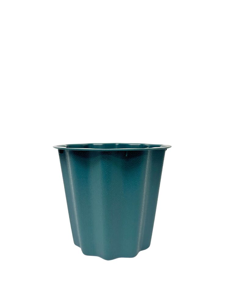 7.5 Inch Green Bucket Plastic Pot 9D x 7.5H -- 24 Per Case