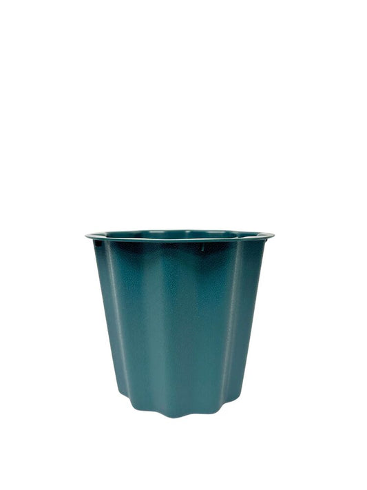 7.5 Inch Green Bucket Plastic Pot 9D x 7.5H -- 24 Per Case