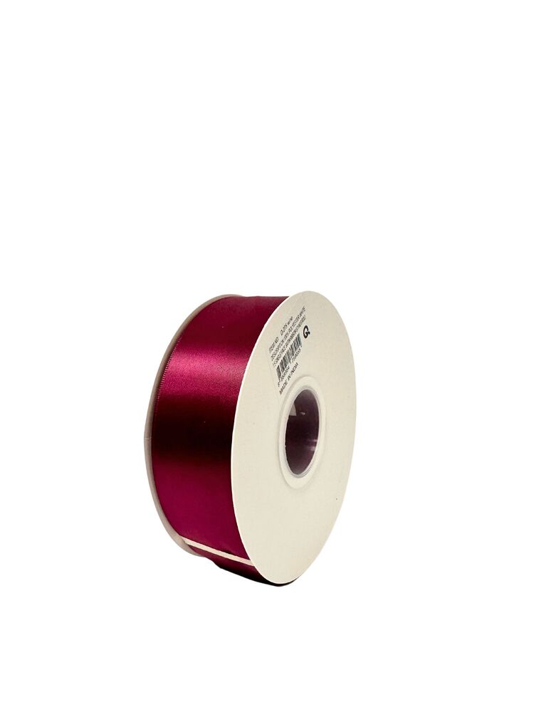 1.5 Inch Polyester Single Satin Ribbon (50 Yards) - Wine -- 9 Per Case