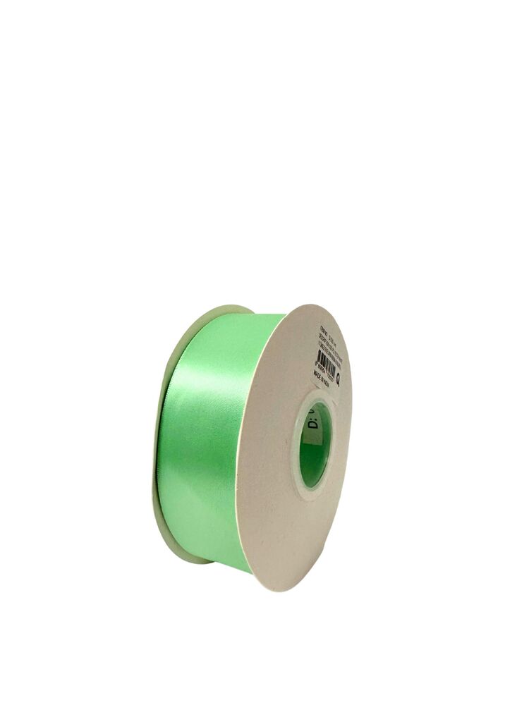 1.5 Inch Polyester Single Satin Ribbon (50 Yards) - Mint -- 9 Per Case