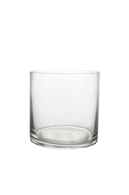 5 Inch Clear Cylinder Glass Vase 5W x 5H -- 12 Per Case