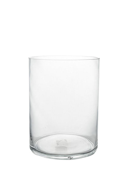 8 Inch Clear Cylinder Glass Vase 6W x 8H -- 6 Per Case