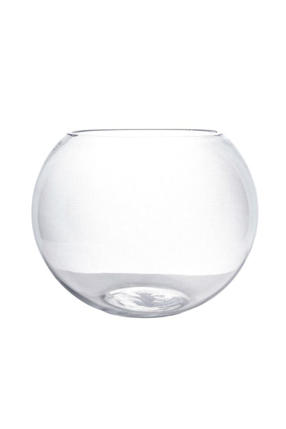 10 Inch Clear Fishbowl Glass Vase 6.5O x 10W x 8H -- 4 Per Case