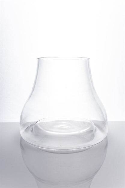 10.5 Inch Clear Belly Glass Vase 7W x 10.5H -- 4 Per Case